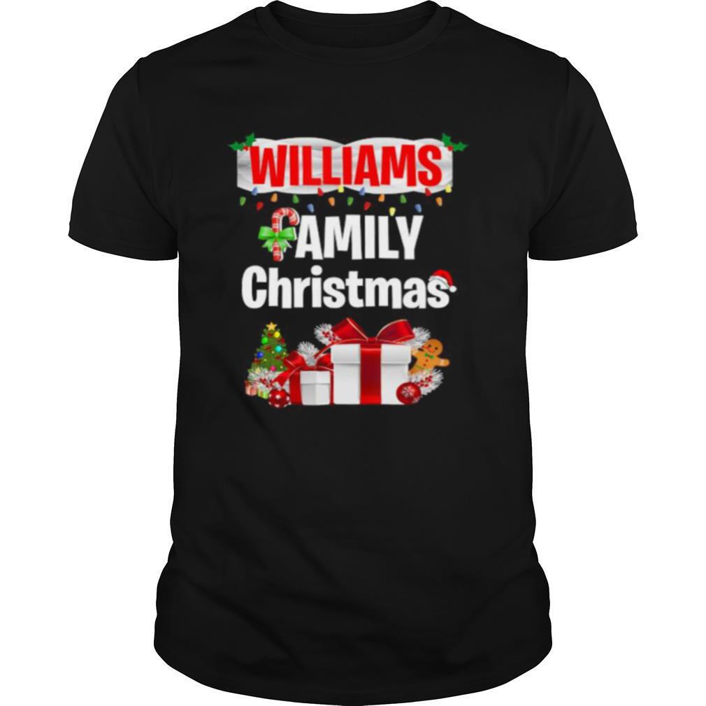 Williams family gift merry christmas 2020 shirt