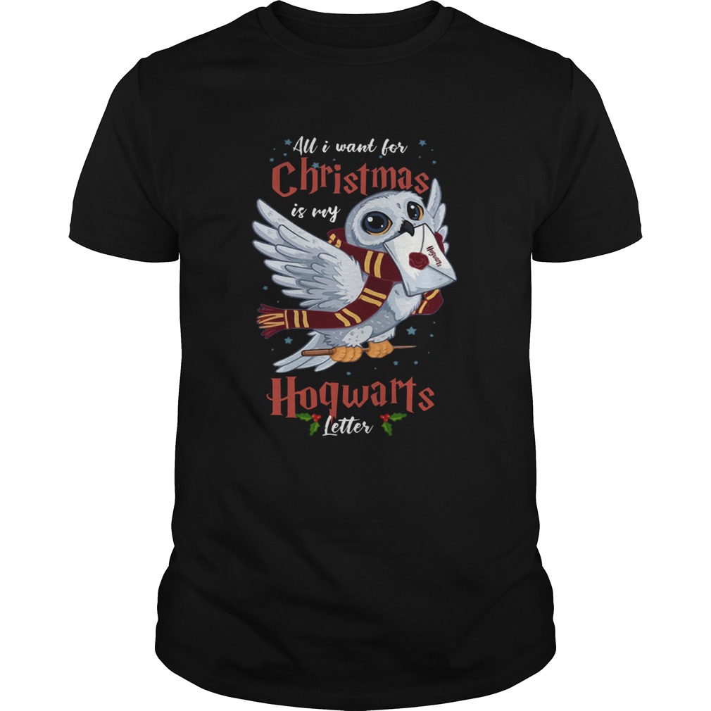 All I Want For Christmas Is My Hogwarts Letter shirt