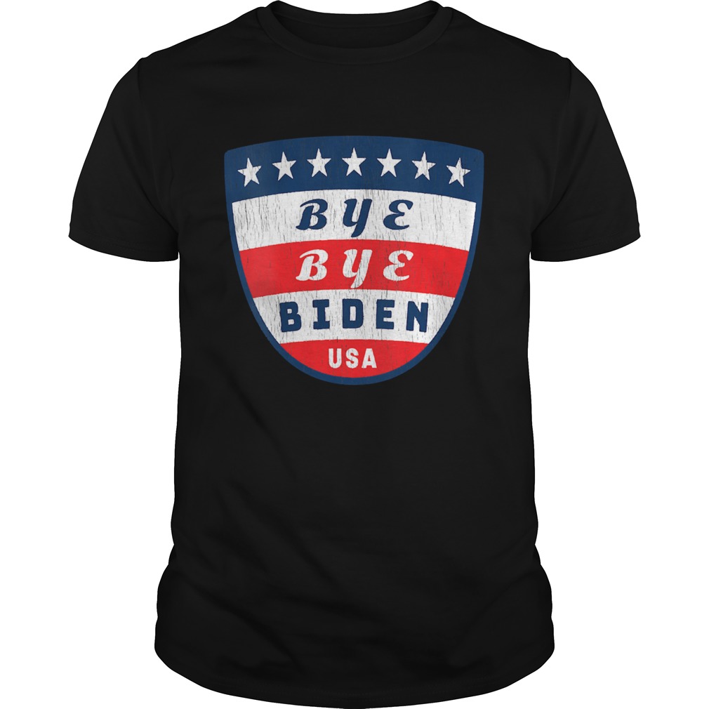 Bye Bye Biden Usa Flag Shield shirt