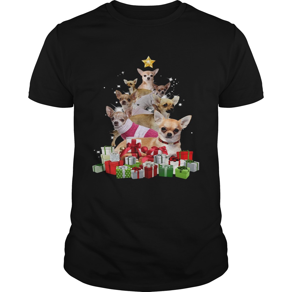 Chihuahua Christmas Tree shirt