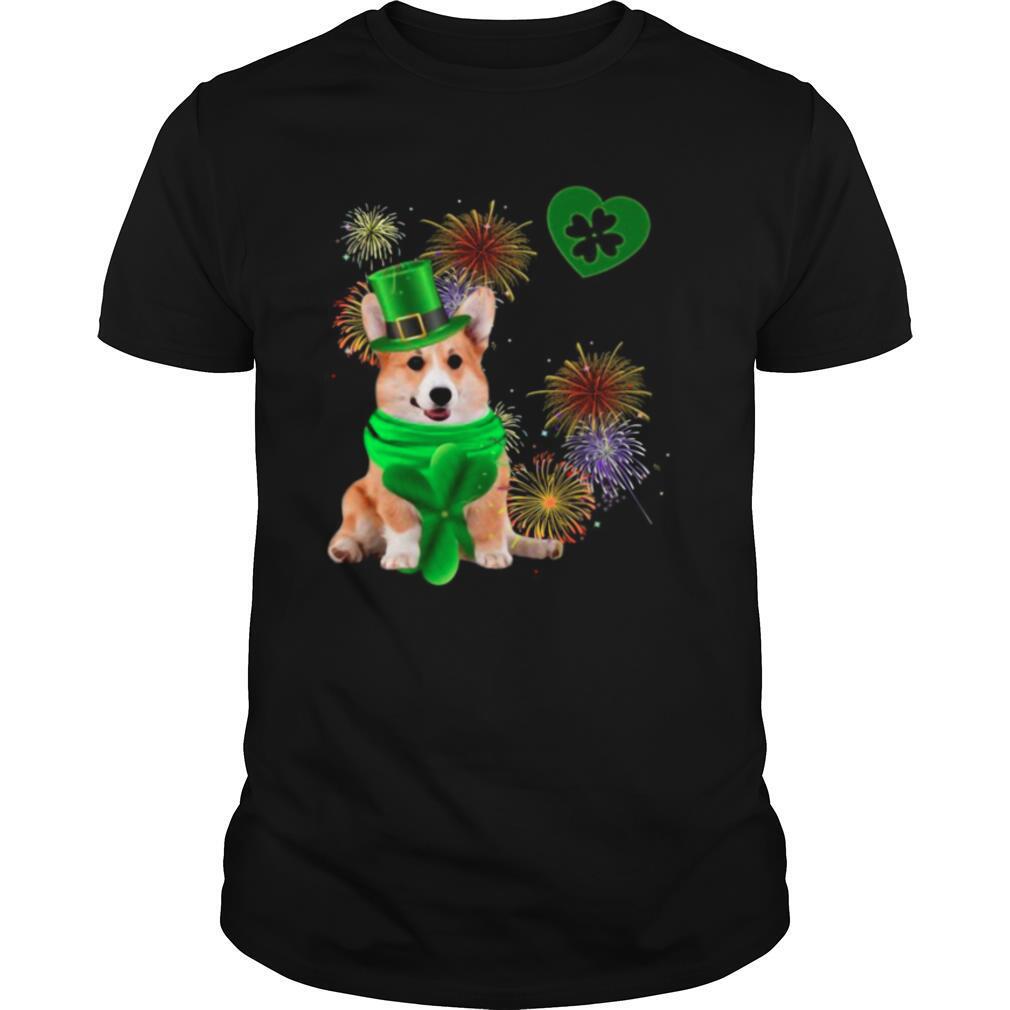 Corgi Dog Shamrock St Patrick Day Dog Irish shirt