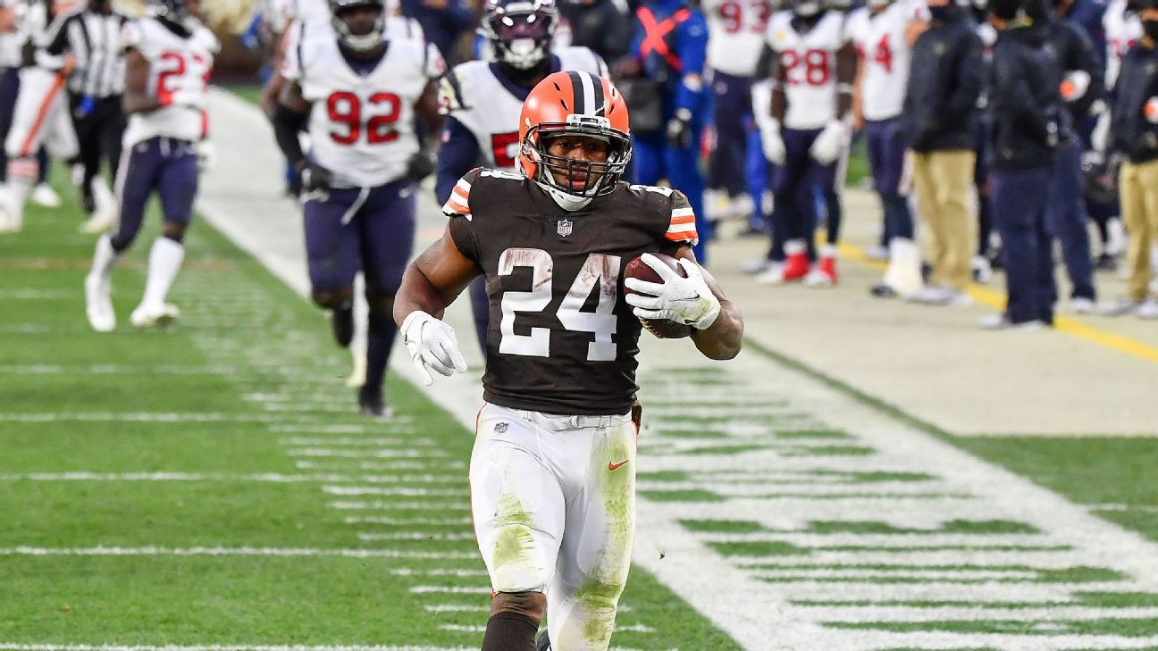 Nick Chubb's decision at 1-yard line costs bettors as Cleveland Browns fail to cover 4.5-point spread