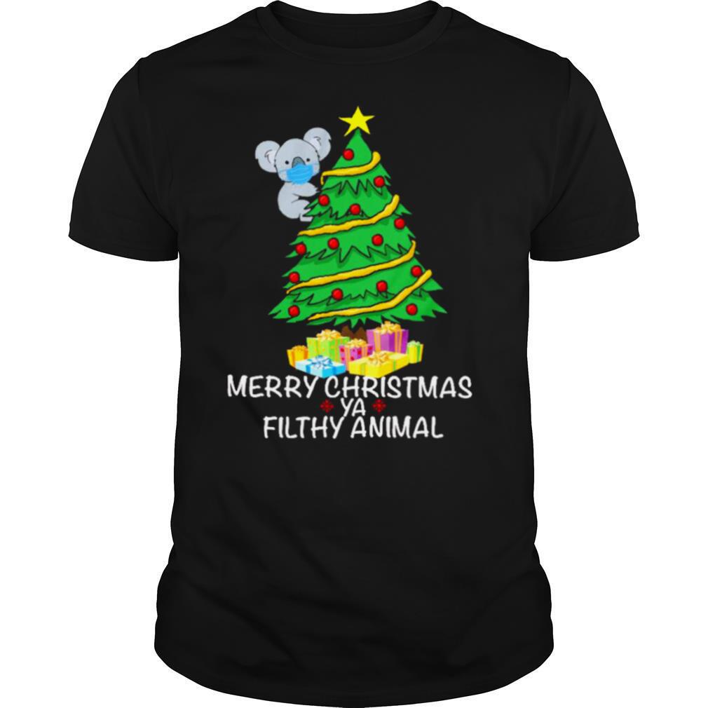 Sloth merry christmas ya filthy animal shirt