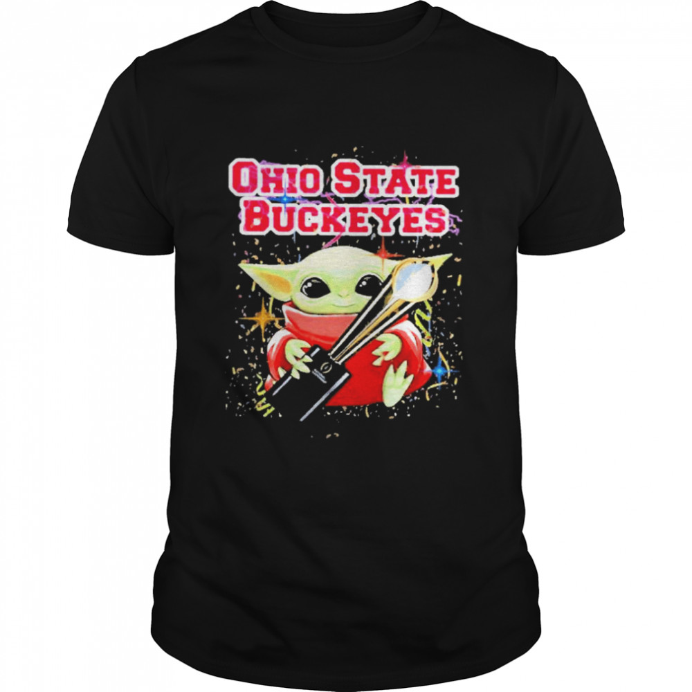 Baby yoda hug ohio state buckeyes 2021 shirt