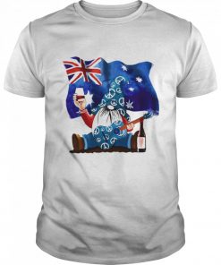 Dwarfs Wine Australia Flag  Classic Men's T-shirt