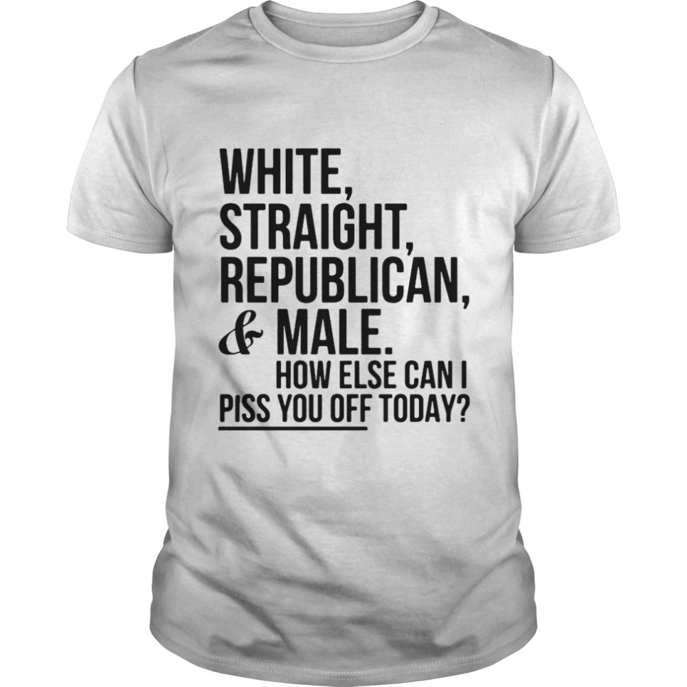 male Men Shirt White republican straight