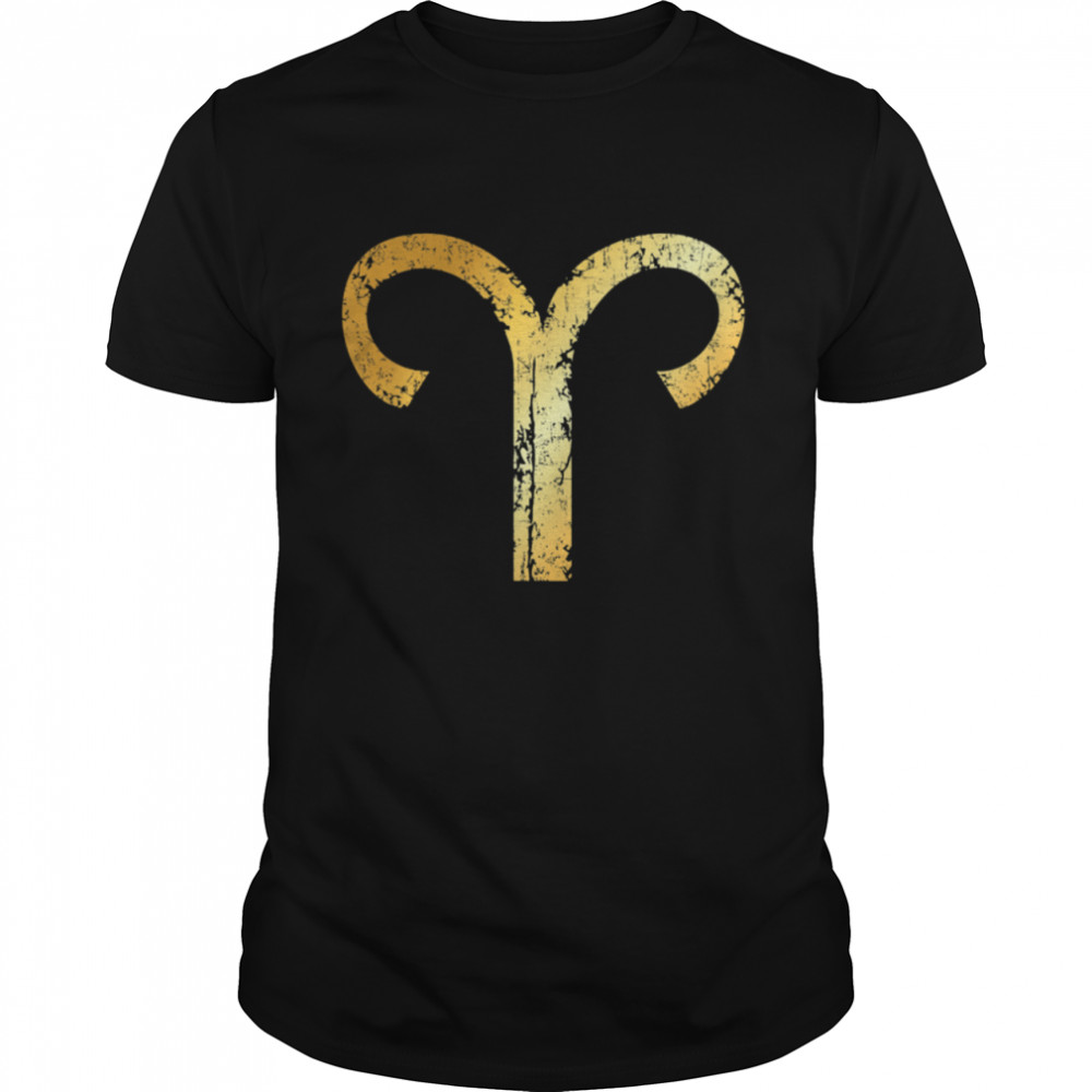 Zodiac Sign Aries VintageYellow shirt