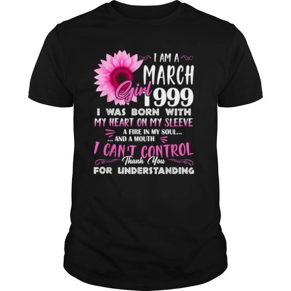 March Girl 1999 22nd Birthday Gift 22 Years Old Tee Shirt