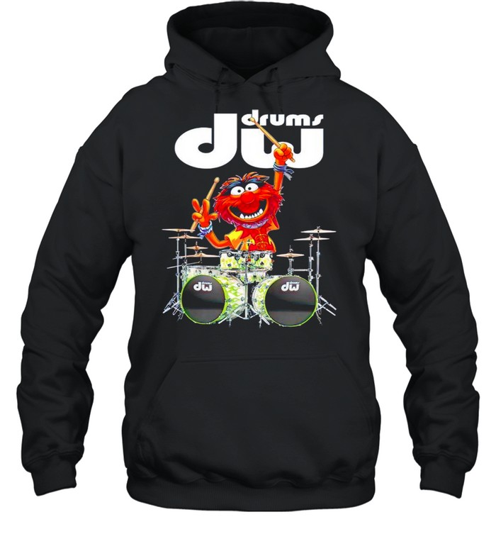 The Muppet Show animal playing Dw Drums Unisex T shirt Cotton S-5XL black