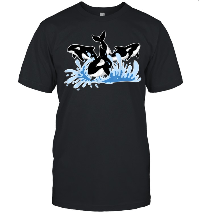 Waves Aquarist Ocean Animal Orcas Sea Whale Orca Shirt Classic Men's T-shirt