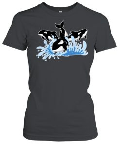 Waves Aquarist Ocean Animal Orcas Sea Whale Orca Shirt Classic Women's T-shirt