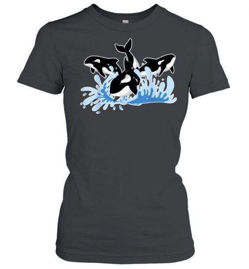 Waves Aquarist Ocean Animal Orcas Sea Whale Orca Shirt Classic Women's T-shirt