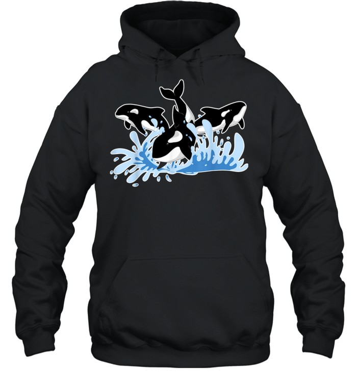 Waves Aquarist Ocean Animal Orcas Sea Whale Orca Shirt Unisex Hoodie