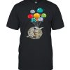 Weltraum Universum Mond Skater Planet Ballon Astronaut Shirt Classic Men's T-shirt