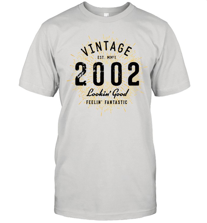 Jahrgang 19. Geburtstag geboren im Jahr 2002 Langarmshirt Shirt