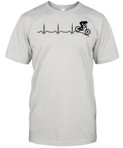Mountain bike heartbeat downhill heartbeat mtb bike park  Classic Men's T-shirt