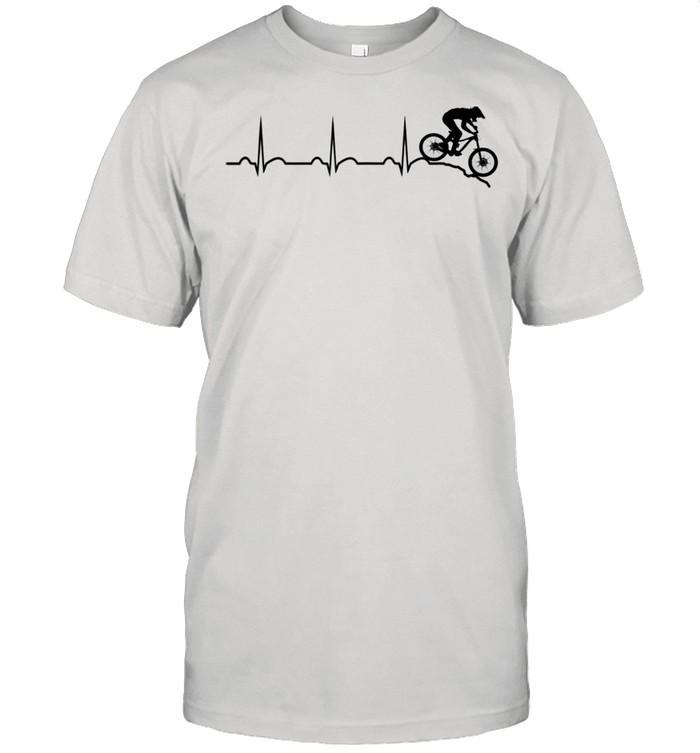 Mountain bike heartbeat downhill heartbeat mtb bike park shirt