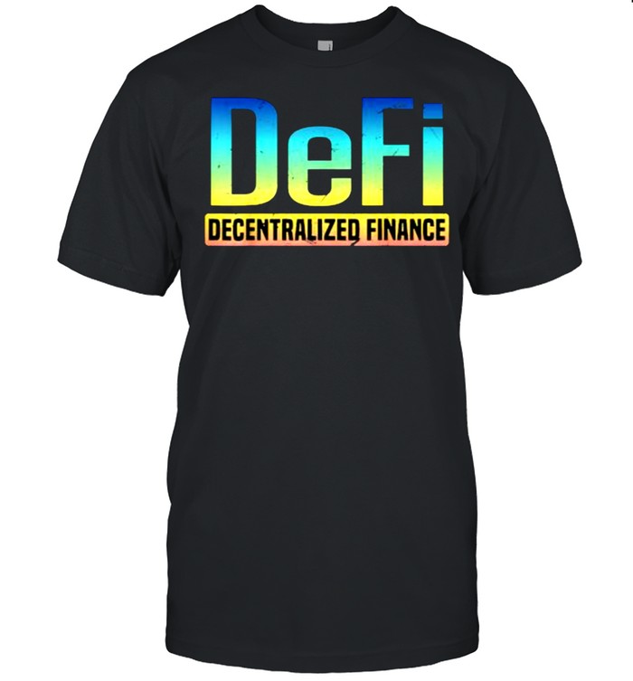 DeFi Decentralized Finance BTC ATC ETH Gold T-Shirt