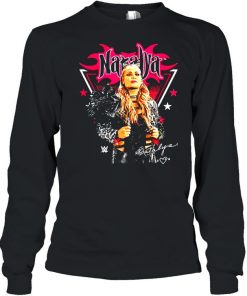Women Superstars WWE Natalya Pose signature  Long Sleeved T-shirt