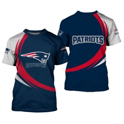 New England Patriots T-shirt curve Style